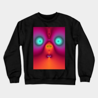 Cute fractal face three Crewneck Sweatshirt